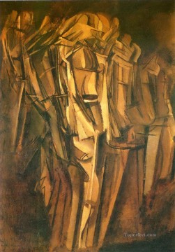 100 の偉大な芸術 Painting - マルセル・デュシャン 電車の中の悲しい若者